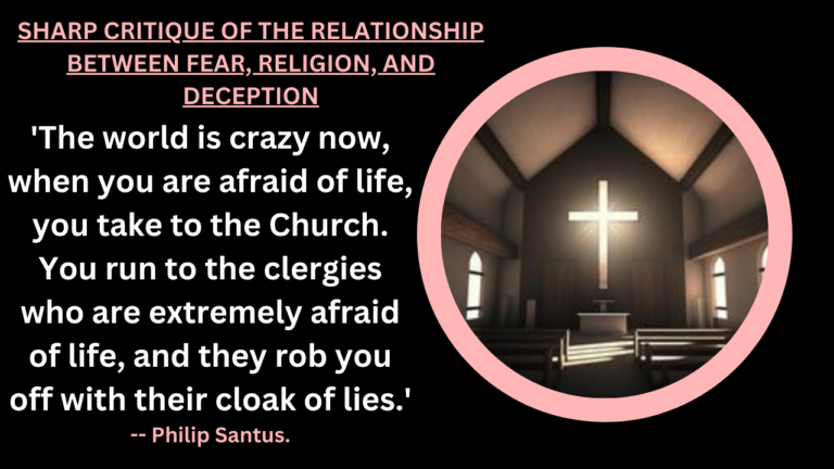 THE RELATIONSHIP BETWEEN FEAR, RELIGION, AND DECEPTION