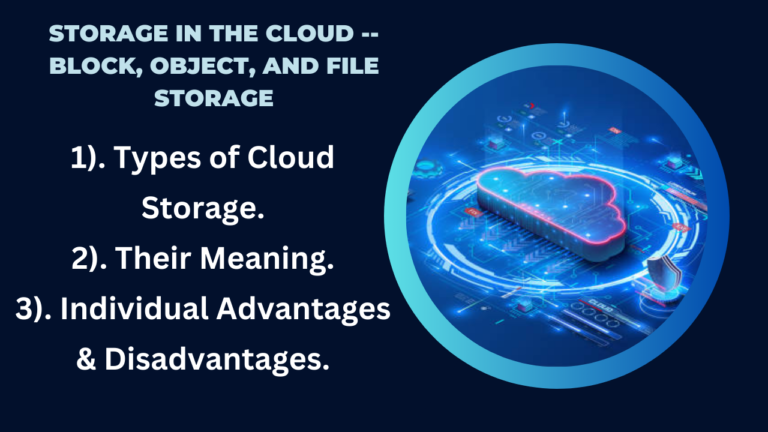 Storage in the Cloud